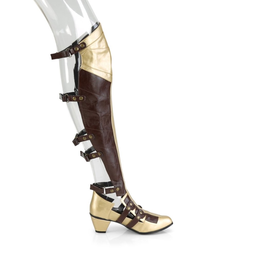 Warrior Princess High Heel Over the Knee Boots